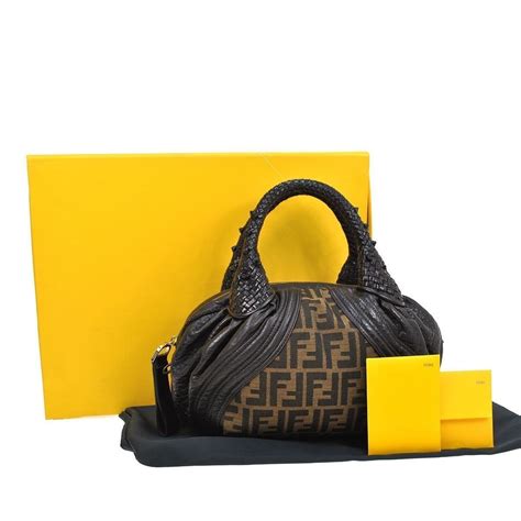 fendi zucca pattern handbags